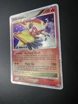 Pokemon TCG Infernape LV.X 121/130 Diamond and Pearl Holo MP - Image 2