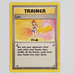 Lass 75/102 Rare Pokemon TCG Base Set Unlimited LP - Image 1