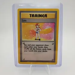 Lass 75/102 Rare Pokemon TCG Base Set Unlimited LP - Image 3