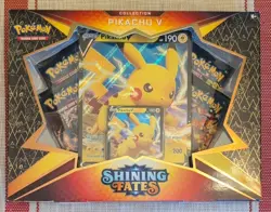 SHINING FATES PIKACHU V Collection Box Pokemon TCG 2021 Factory Sealed 97712552781 - Image 1