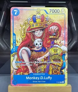 Monkey D. Luffy P-043 2nd Anniversary Promo One Piece TCG NM - Image 1