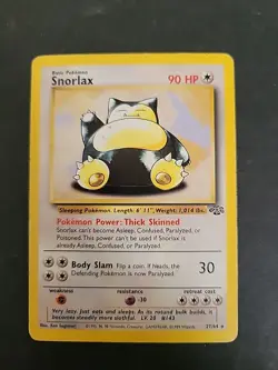 HP Snorlax 27/64 Jungle Non Holo Rare 1999 Pokemon Card - Image 1