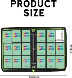 Collectible Game Sports Trading Card 3-Ring Binder 9 Pocket 720 Pockets w Zipper - Image 4