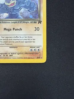 Pokemon Dark Machamp Team Rocket Holo Rare DMG Unlimited 10/82 English Card - Image 4