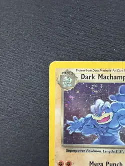 Pokemon Dark Machamp Team Rocket Holo Rare DMG Unlimited 10/82 English Card - Image 5