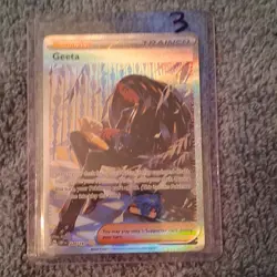 Pokemon Full Art Trainer & Energy Holo Foil Lot of 5 Cards Atticus Geeta Cyllene - Image 2
