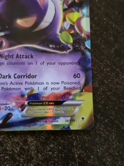 Pokemon Gengar EX Ultra Rare Full Art Holo 34/119 XY-Phantom Forces Card - Image 4