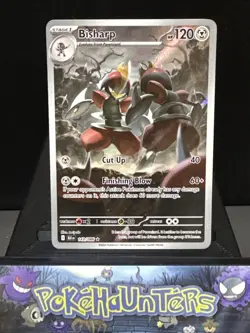 Pokemon Card Bisharp 143/086 Black Bolt Illustration Rare Near Mint - Image 1