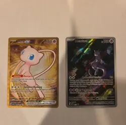 Pokemon TCG - 151 UPC Promo Cards - Metal Mew and Full Art Mewtwo Promo - Image 1