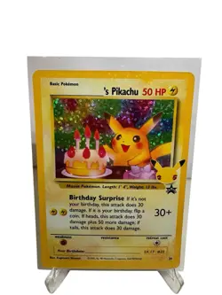 Pokemon Pikachu TCG Celebrations Birthday Promo Holo Card #24 - Image 1
