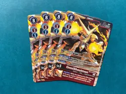 OmniShoutmon BT11-015 Playset Dimensional Phase Digimon Card Game x4 - Image 1