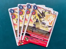 OmniShoutmon BT5-014 Playset Battle of Omni Digimon Card Game x4 - Image 1
