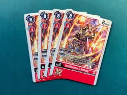 OmniShoutmon (X Antibody) BT9-013 Playset X Record Digimon Card Game x4 - Image 1