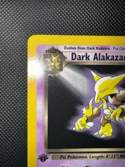 Pokemon TCG First Edition Team Rocket Dark Alakazam Card 18/82 NM - Image 2