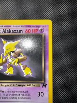 Pokemon TCG First Edition Team Rocket Dark Alakazam Card 18/82 NM - Image 3