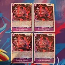 Charlotte Katakuri Playset - OP08-062 x4 Promo One Piece TCG Card Game NM - Image 1