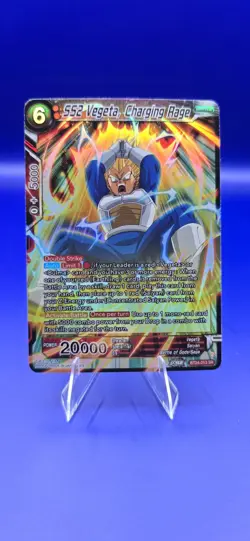 Dragon Ball Super Card Game SS2 Vegeta, Charging Rage BT24-013 SR - Image 1