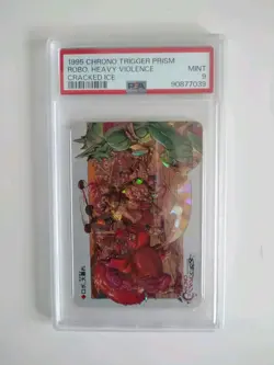 PSA 9 - Robo, Heavy Violence Cracked Ice Chrono Trigger Special Prism Cards 1995 - Image 1