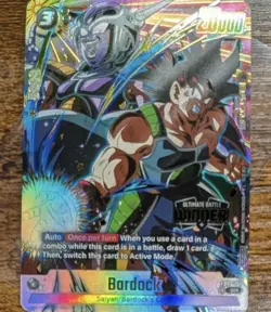 Bardock FB03-121 Ultimate Battle Winner Tournament Promo Dragon Ball Card Englis - Image 1