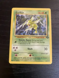 Pokemon TCG Scyther Jungle Set 26/64 Non Holo Rare Wotc Card - Image 1
