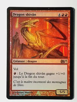 Dragon Shivan Shivan Dragon M10 Foil MTG Magic VF - Image 1