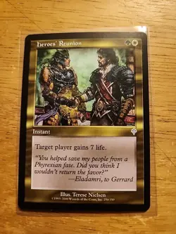 Heroes' Reunion - Invasion - MTG Magic - Uncommon - Green White Instant - Image 1
