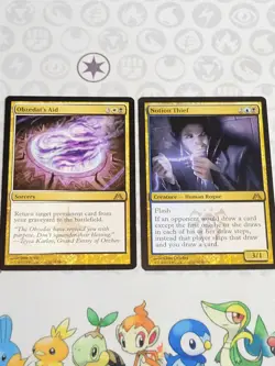 C3377 MAGIC MTG DRAGON'S MAZE NOTION THIEF OBZEDAT'S AID LP RARE - Image 1