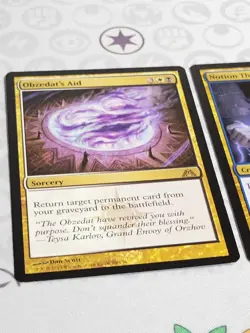 C3377 MAGIC MTG DRAGON'S MAZE NOTION THIEF OBZEDAT'S AID LP RARE - Image 3