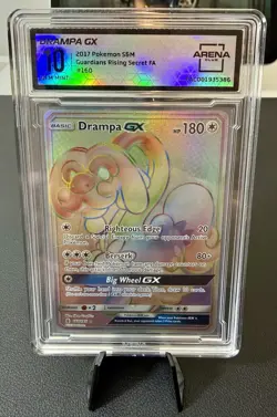 Pokemon TCG Drampa GX Full Art Ultra Rare Guardians Rising 2017 #160 - Image 1