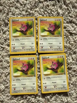 Pokemon Jigglypuff NM Lot of 4 Jungle Set 54/64 Non Holo Vintage WOTC - Image 1
