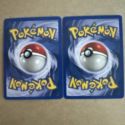 Lot of 2 Vintage 2000 Pokemon TCG Base Set 2 Jigglypuff LP 77/130 - Image 2