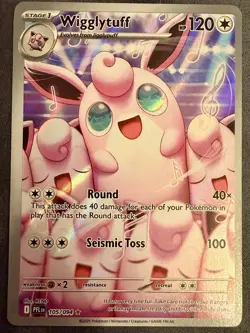 Wigglytuff 105/094 Holo Illustration Rare Phantasmal Flames Pokemon TCG NM - Image 3