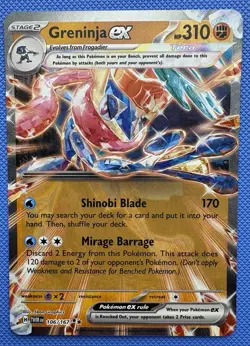 Greninja ex Tera 106/167 Twilight Masquerade Double Rare Holo English Pokemon T… - Image 1