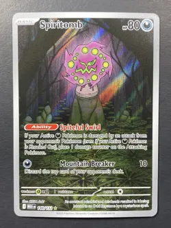 Pokemon: Spiritomb Illustration Rare IR Full Art Holo 148/132 Mega Evolution - Image 1