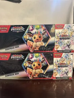 2 Pokemon Prismatic Evolutions Surprise Boxes Sealed - Image 1
