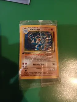 Pokemon TCG Machamp Holo Rare 1st Edition Base Set 8/102 - Image 1