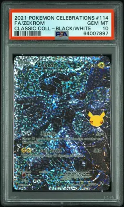 Pokemon TCG: Zekrom (FA) - 114/114 - Celebrations: Classic Collection - PSA 10 - Image 3