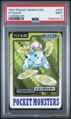 PSA 9 2026 CERT IVYSAUR 1997 POCKET MONSTERS CARDDASS #002 - Image 1