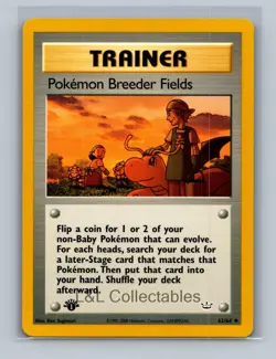Pokemon Breeder Fields #62/64 1st Edition Neo Revelation - Image 1