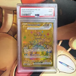 Pokemon Terapagos ex 180/131 Sv: Prismatic Evolutions Hyper Rare Holo PSA 9 - Image 1