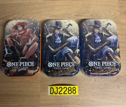 One Piece TS-02 Mini Tin - OP13 (set of 3) New in hand - Image 1