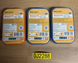 One Piece TS-02 Mini Tin - OP13 (set of 3) New in hand - Image 2