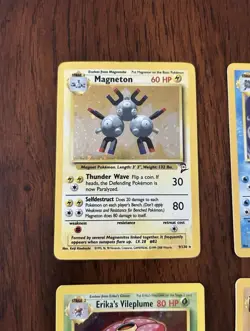 Vintage Pokemon Card Lot of 9 WOTC Holos Aerodactyl Gyarados Magneton Poliwrath - Image 2