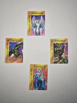 Marvel OverPower Any Hero OPD Special Cards. All Rare Lot of 4 - Image 1