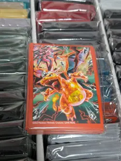 Pokemon TCG Tera Charizard EX Premium Box Deck Sleeves (65 Card Sleeves) Sealed - Image 1