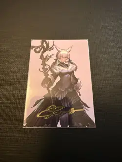 Y'shtola, Night's Blessed Art Card (53) (Gold-Stamped Signature) Art Series: FF - Image 1