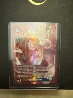 Digimon CCG Venusmon BT24-040 SR Mega 12000 Holo Card - Image 1