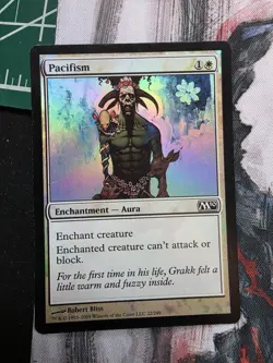 Pacifism FOIL Magic 2010 / M10 NM White Common MAGIC GATHERING CARD - Image 1
