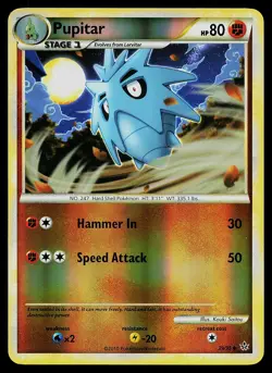 Pokemon Card - Pupitar Unleashed 39/95 Reverse Holo - Image 1