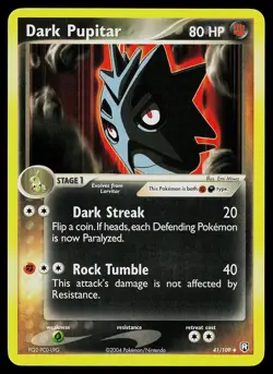 Pokemon Card - Dark Pupitar Team Rocket Returns 41/109 Uncommon - Image 1